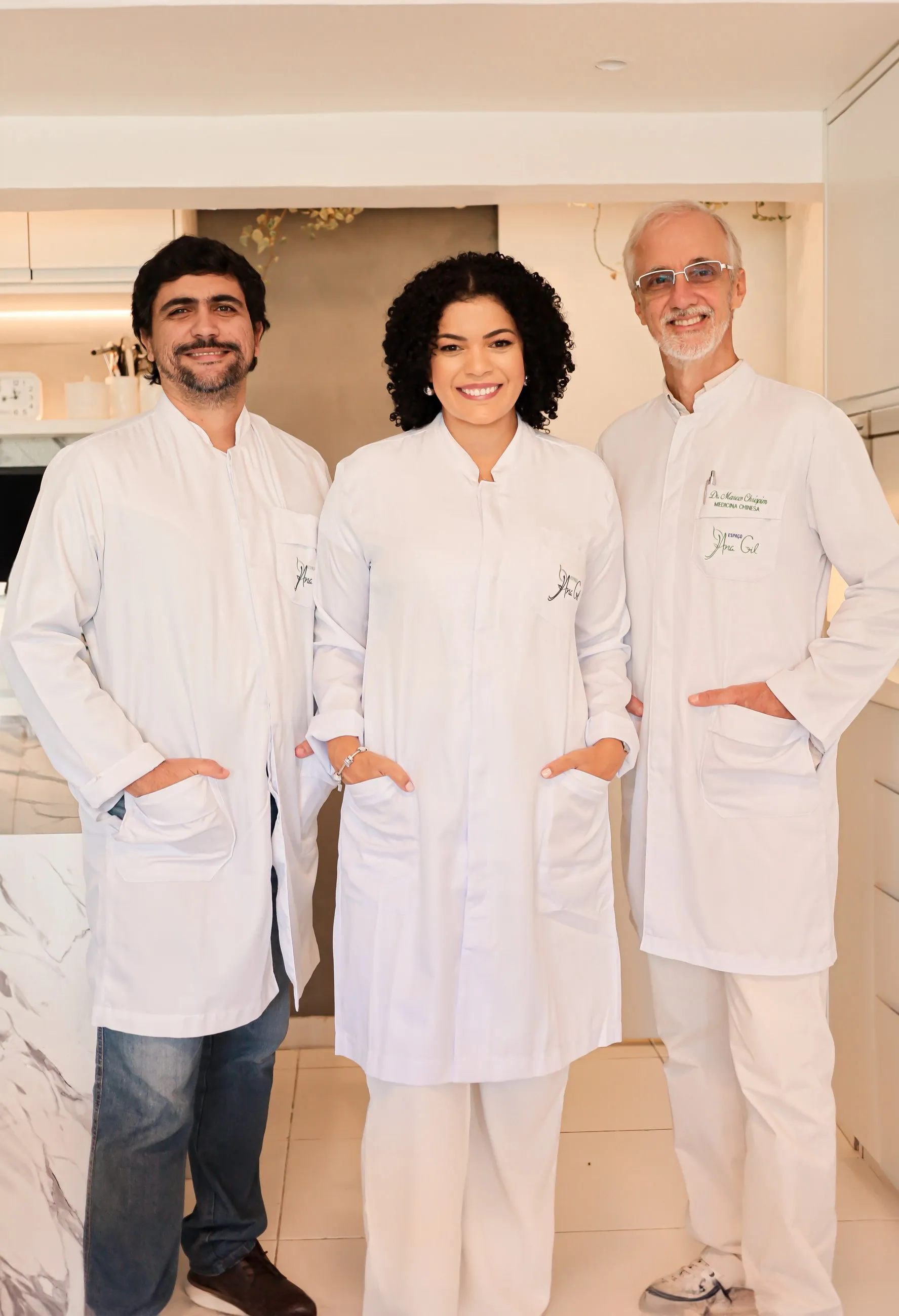 Três especialistas do Espaço Ana Gil